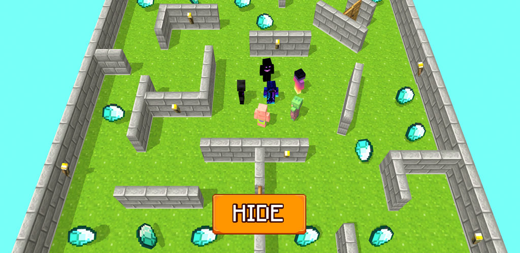 Pixel Craft - Hide and Seek là cổng game minecraft sinh tồn đầy mới mẻ